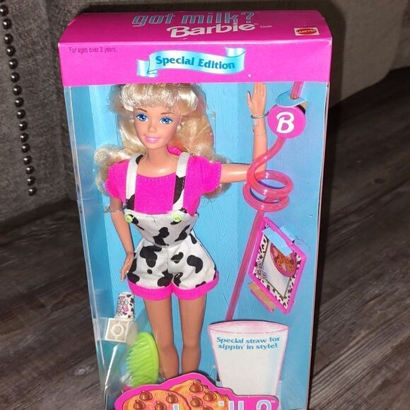 Vintage 1995 Got Milk Barbie  NIB - Picture 3 of 7